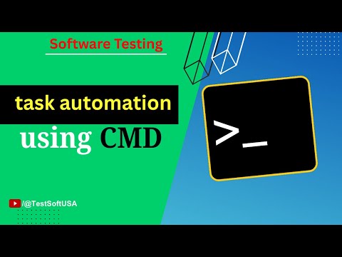 How to create task automation using batch file and command prompt(cmd)?