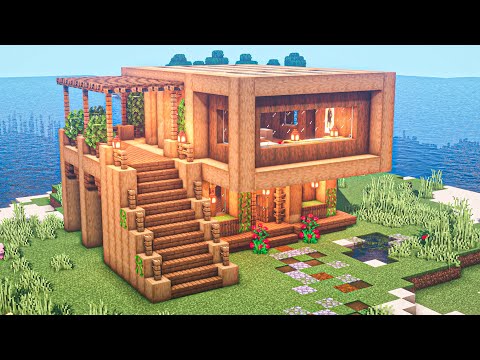Видео: Minecraft: Как Построить Стартовый Дом 2 Этажа в Майнкрафт?