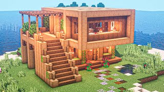 Minecraft: Как Построить Стартовый Дом 2 Этажа в Майнкрафт?