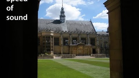 The speed of sound. How Newton measured it