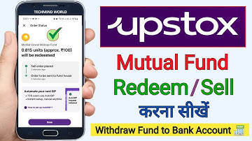 Upstox me Mutual Fund kaise Withdraw kare | How to Redeem / Sell Mutual Fund in Upstox App |