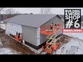 Building a Work Shop: Installing House Wrap and Metal Siding