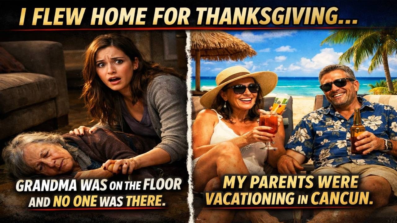 I Got Home for Thanksgiving And Found Grandma on the Floor… My Parents Were Chilling in Cancun