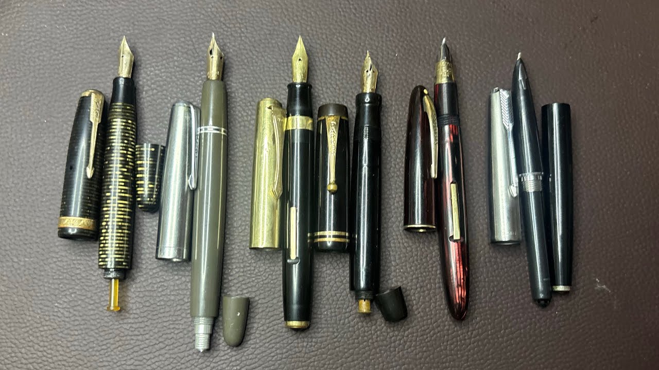 Filling And Writing Video Sample Of Different Kind Of Vintage Ink Filling System Fountain Pens  