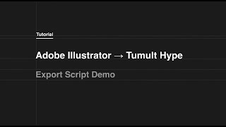 Export Illustrator Layers to Tumult Hype for easy HTML5 Animations
