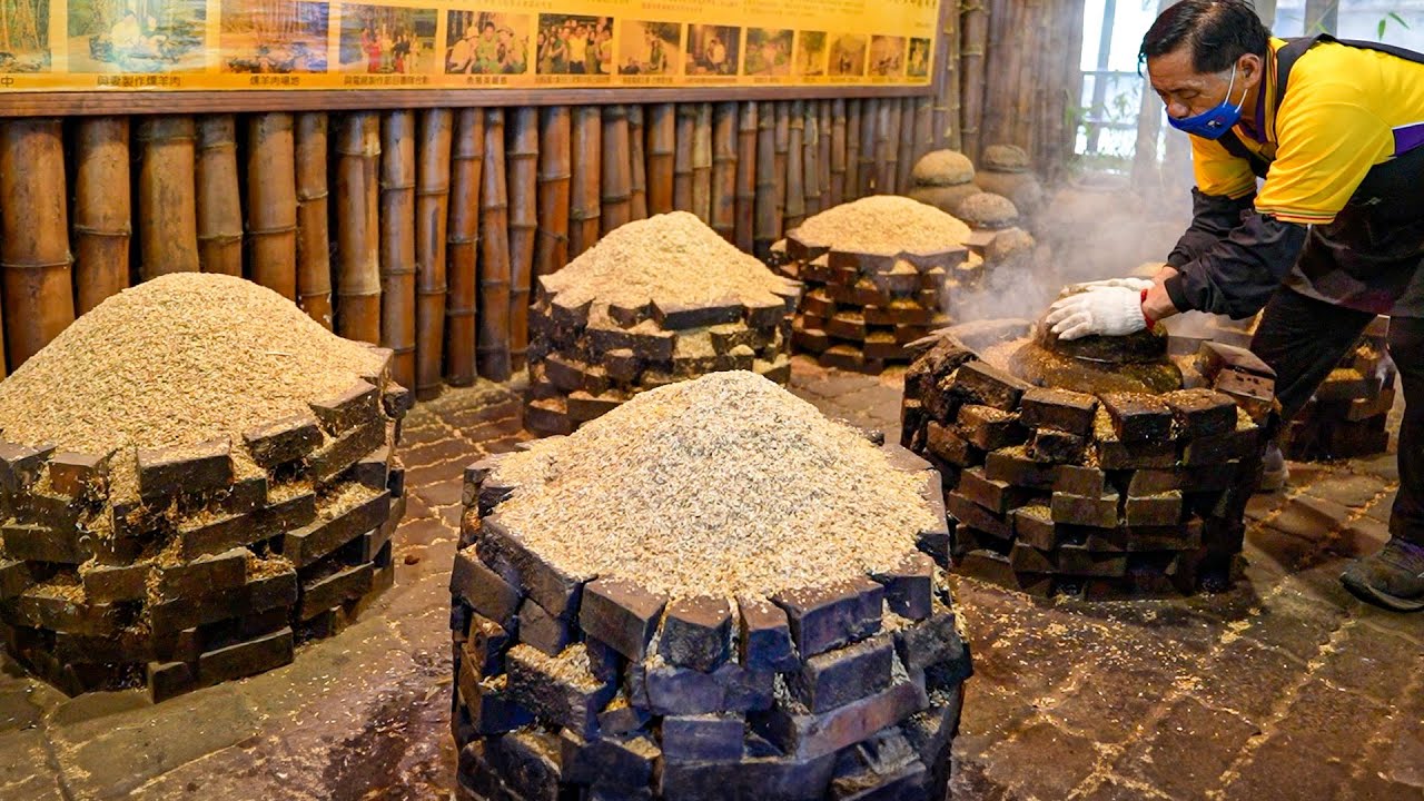 Приготовление копченой баранины с травами традиционным способом - тайваньская еда