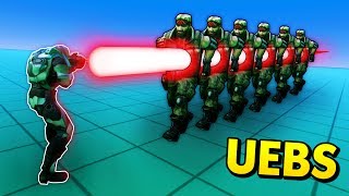 Killing Chuck Norris With A Massive Laser Uebs Ultimate Epic Battle Simulator Funny Gameplay Youtube