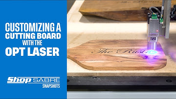 Laser Engraving a Cutting Board with a CNC Machine - ShopSabre Snapshots