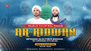 🔴LIVE|Jalsatul Itsnain Majelis Ta'lim Wal Maulid Ar Ridwan Manggar  Bersholawat