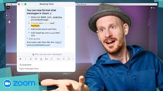 Format Chat Messages in Zoom #zoomtutorial