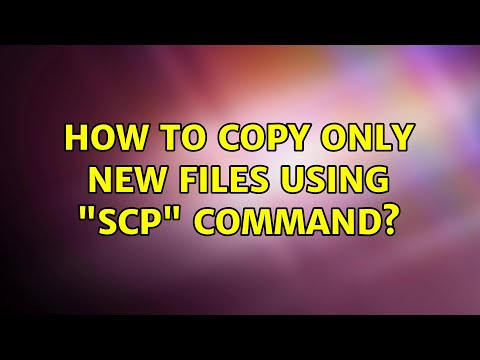Unix & Linux: How to copy only new files using "scp" command? (3 Solutions!!)