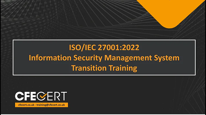 Free Webinar - ISO/IEC 27001:2022 Information Security Management System Transition