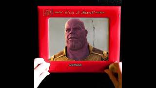 How To Draw Thanos With An Etch A Sketch