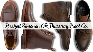 Beckett Simonon vs. Thursday Boot Company: Which Boot is Worth It?