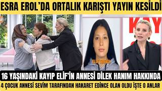 Esra Erolda Büyük Kavga Çikti Di̇lek Hanim İle Sevi̇m Hanim Bi̇rbi̇ri̇ne Gi̇rdi̇ Yayina Ara Veri̇ldi̇