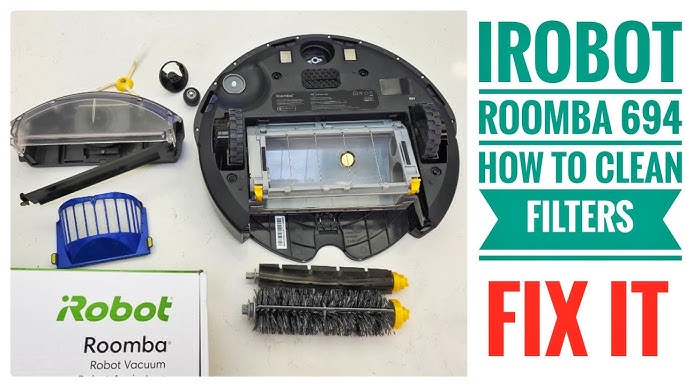 Roomba 650 maintenance cleaning brushroll replacing filter