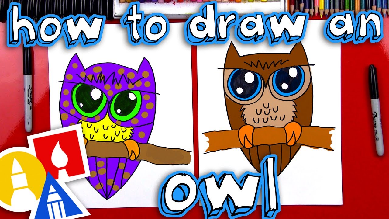 How To Draw An Owl Youtube