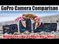 GoPro Mission 1 Pro vs GoPro Max 2 vs GoPro Hero 13 Black vs GoPro Hero 11 Mini Video Comparison