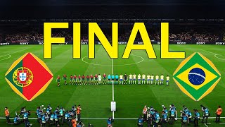 PORTUGAL vs BRAZIL | Final FIFA World Cup 2022 | RONALDO vs NEYMAR | PES Gameplay