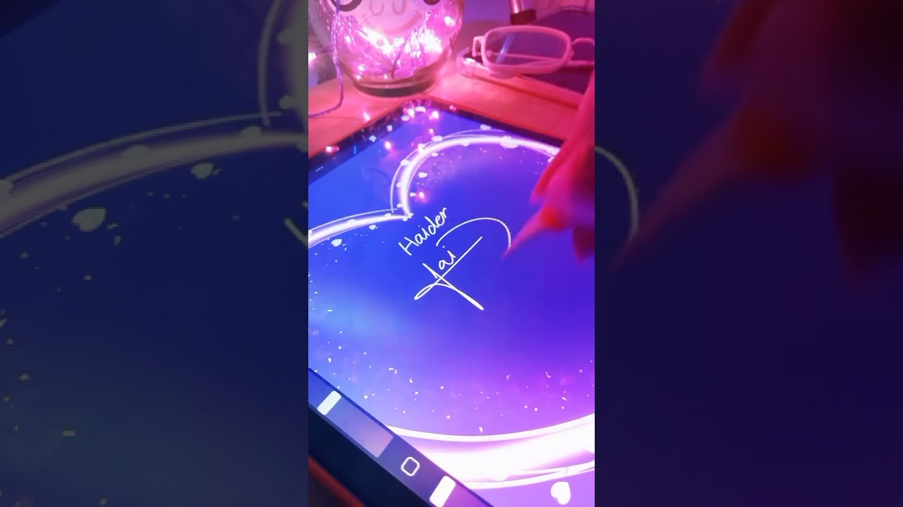 Haider Name Signature 