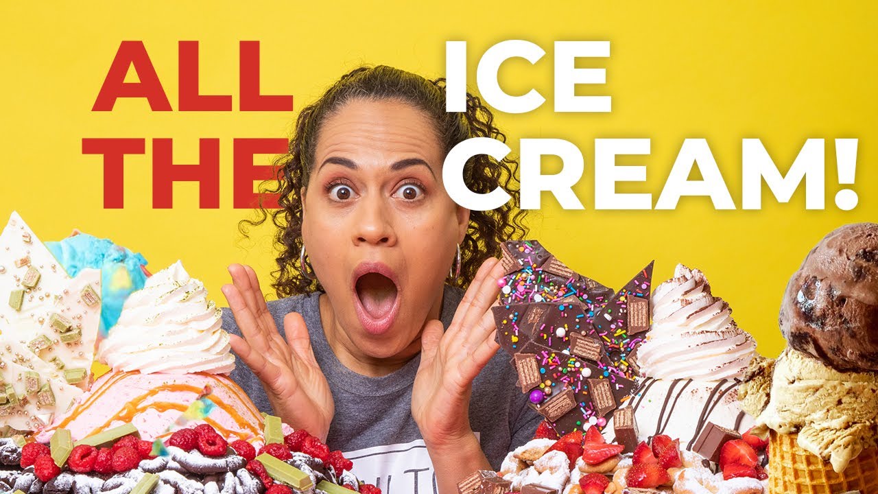 ⁣How Many ICE CREAM flavors can I try in a day? | How To Cake It with Yolanda Gampp