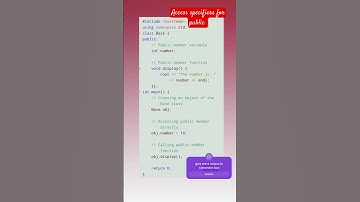 "Exploring C++ Public Members: Direct Access & Function Calls Simplified!"