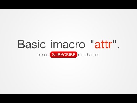 BASIC iMacro: ATTR, SOLVE TAG AN ELEMENT HAS NO ATTRIBUTES, BASIC COMMAND