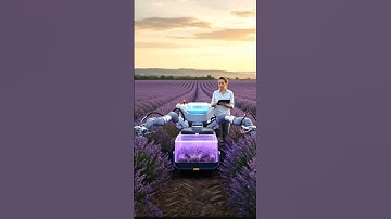 Futuristic Lavender Harvesting Machine in Action | Modern Agriculture Technology