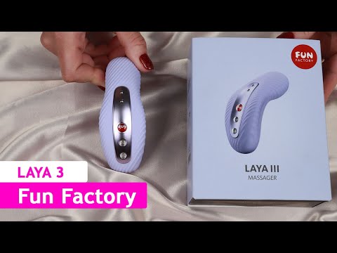 Накладний вібратор Fun Factory LAYA III sage green, ефект постукування пальцем, 100% водонепроникний, відео 1