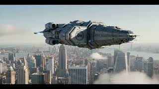 Space to New York | Starfield Spaceships 4K