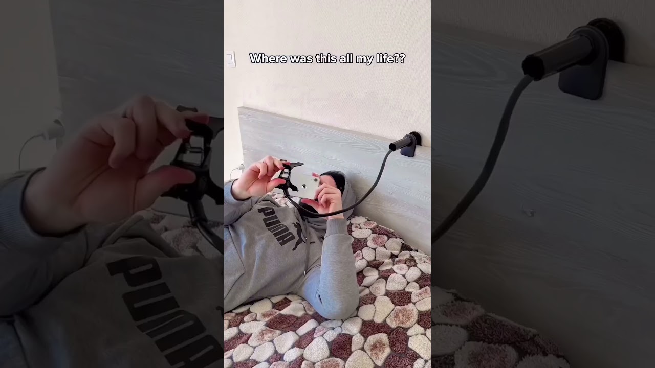 Lamicall Flexible Gooseneck Phone Holder for Bed – Sturdy Clip for Desk, Headboard, and Table