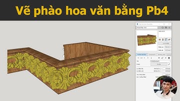 Cách vẽ phào chỉ hoa văn bằng Profile Builder trong Sketchup