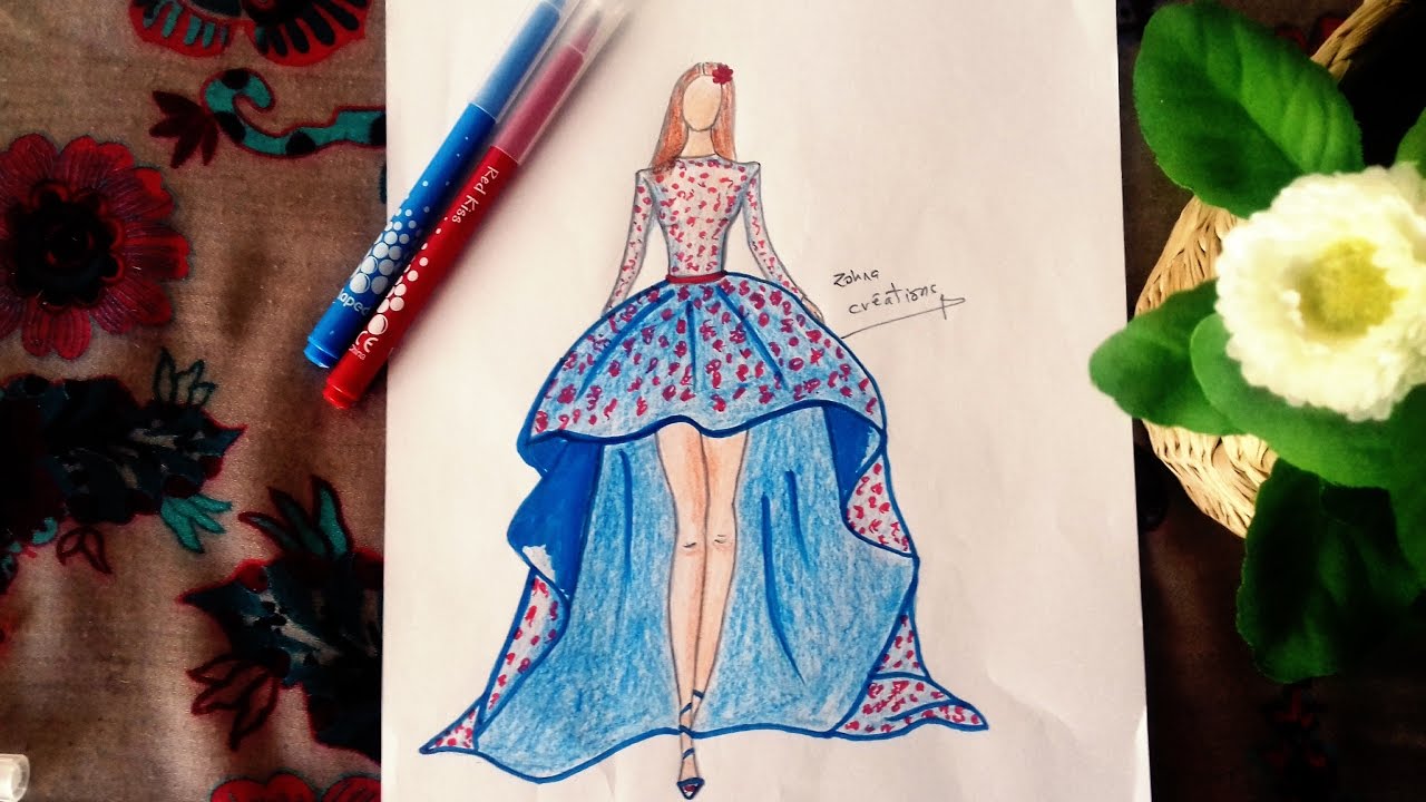 Beautiful Dress Drawing