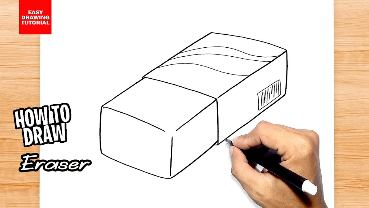 Eraser Drawing Easy, How to Draw Eraser By YaYa Coloring Fun 