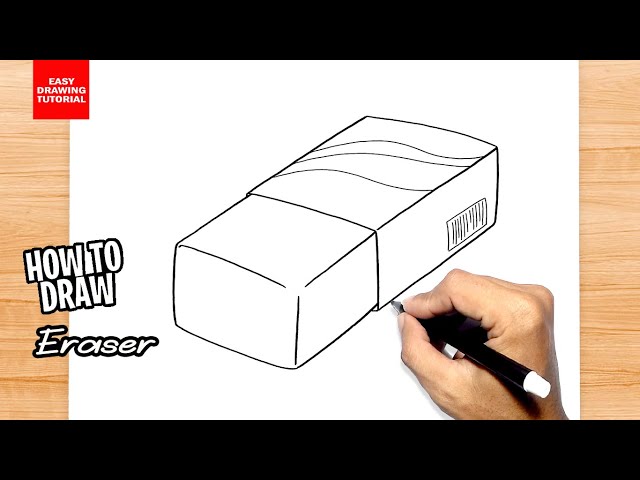 How to Draw an Eraser  Step By Step Pencil Shading Tutorial for
