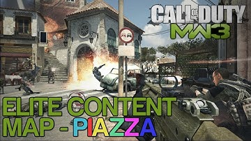 Modern Warfare 3: Piazza Lines-of-Sight, Jump Spots, and Map Layout. [DLC 1 of 2]