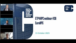 ETP4HPC Webinar - EuroHPC JU: long term vision and Work Programme 2024 - 13/10/2023