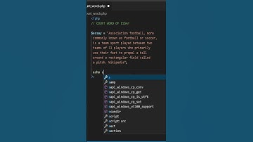 Short script php . Count words of essay in php