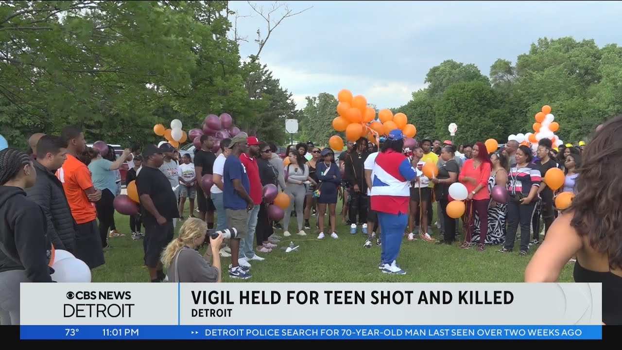 Loved ones hold vigil in honor of teen shot and killed while picking up ...