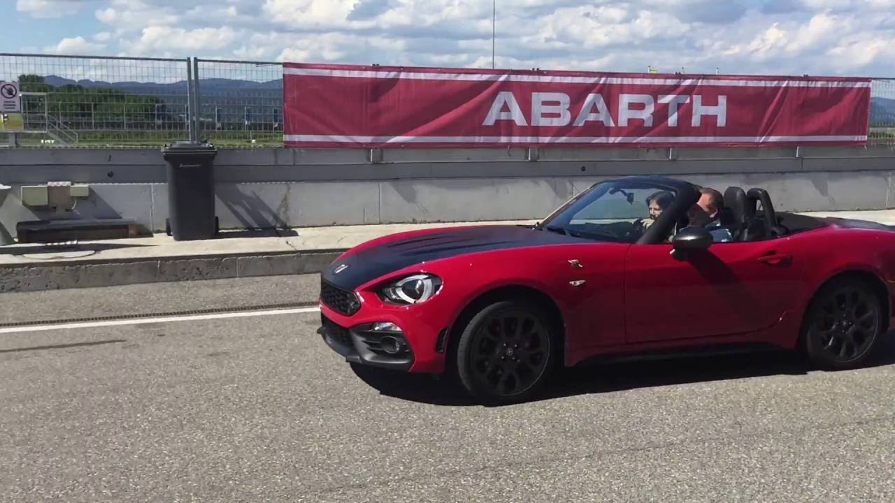 2016 Abarth 124 Spider on Racetrack - YouTube