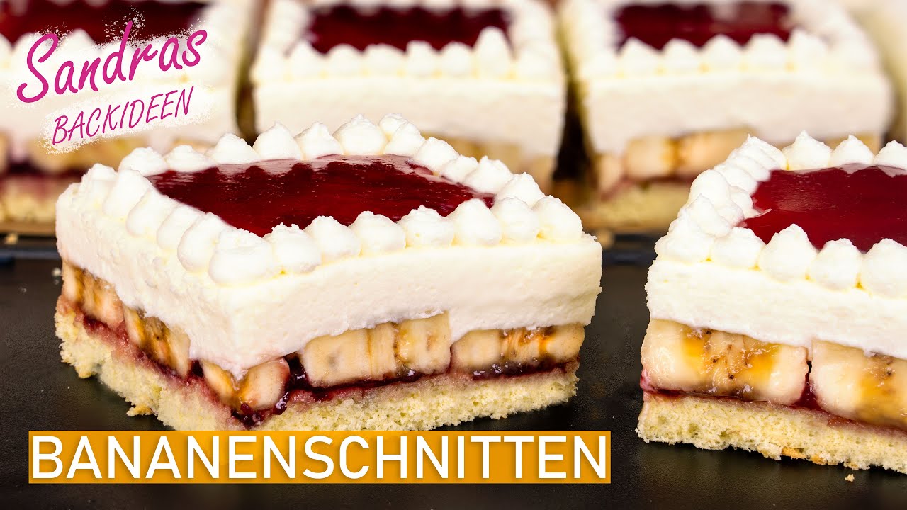 Bananenschnitten mit Sahnecreme - Die etwas andere Bananenschnitte