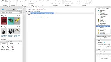 HOW TO USE TOUCHED EVENT 2023 ROBLOX STUDIO LUA SCRIPTING TUTORIAL [WORKING]