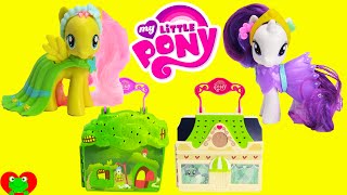 My Little Pony Fluttershy Cottage and Rarity Dress Shop Playsets