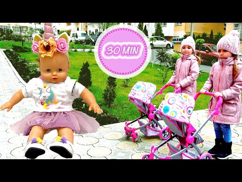 Куклы Беби Бон и Беби Анабель - Видео игры КАК МАМА для девочек с Baby ...