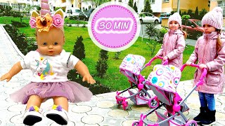 Куклы Беби Бон и Беби Анабель - Видео игры КАК МАМА для девочек с Baby Doll