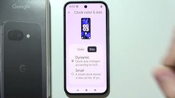 Pixel 9a: How to Adjust Clock Size on Lock Screen