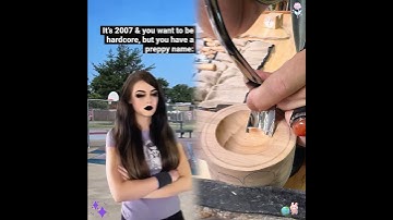 Trying to hang with the hardcore#emo crowd in the #early2000s but your preppy name made you a poser