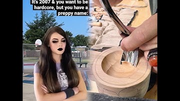 Trying to hang with the hardcore#emo crowd in the #early2000s but your preppy name made you a poser