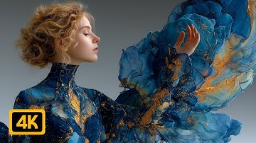 Visual Poems | Marbling | The Flight of Color [AI Music Video]