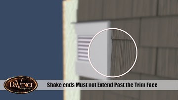DaVinci Hand-Split Shake Siding - Blocked Penetrations